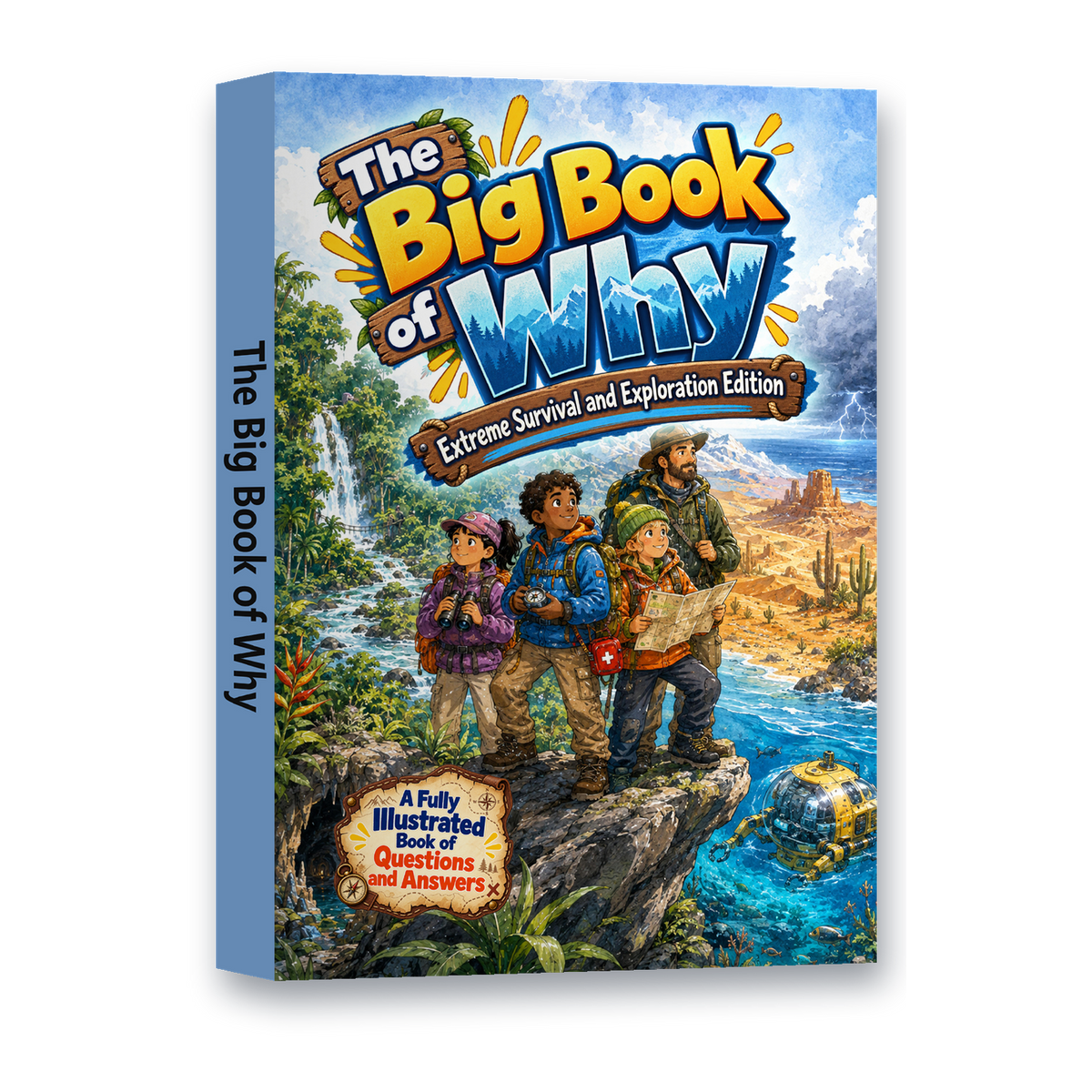 The Big Book of Why: Extreme Survival and Exploration, angled view showing spine