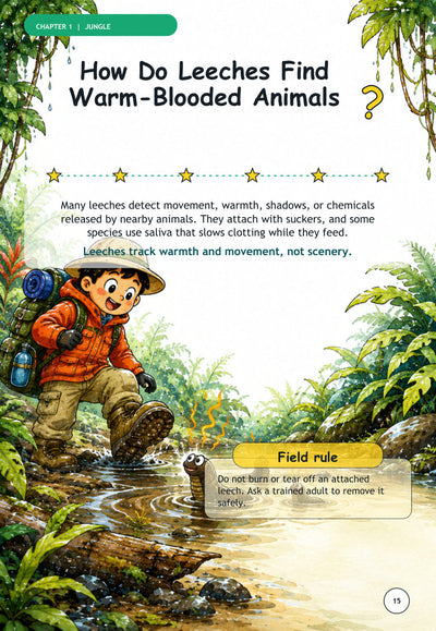 Sample spread: How do leeches find warm-blooded animals?